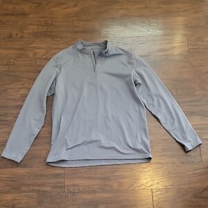 Nike Light Gray Dri-FIT Quarter-Zip Top